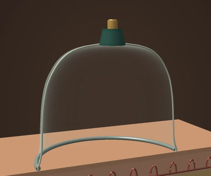 Schematische 3D-Illustration: Schröpfglas auf einem Gewebemodell